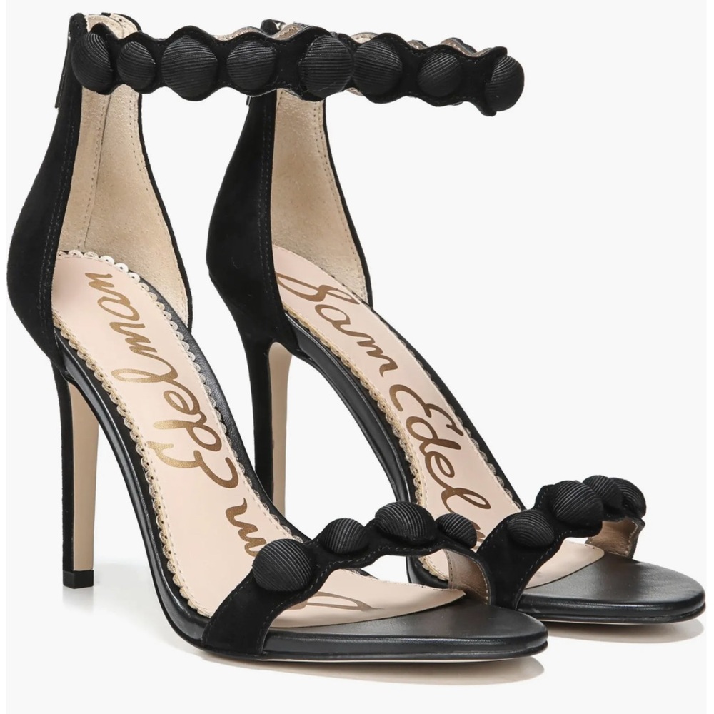 Sam Edelman Black Strappy Heels Size 9